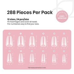 Beetles pre-shaped tips that require no shaping for quicker applications