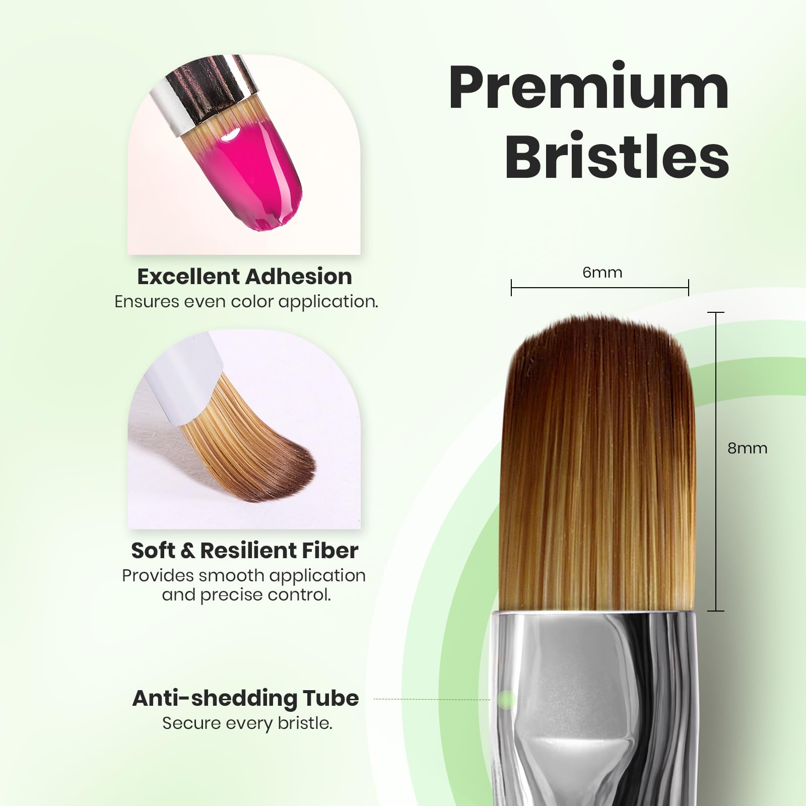Beetles Premium Quality Brush with durable fibers and glue