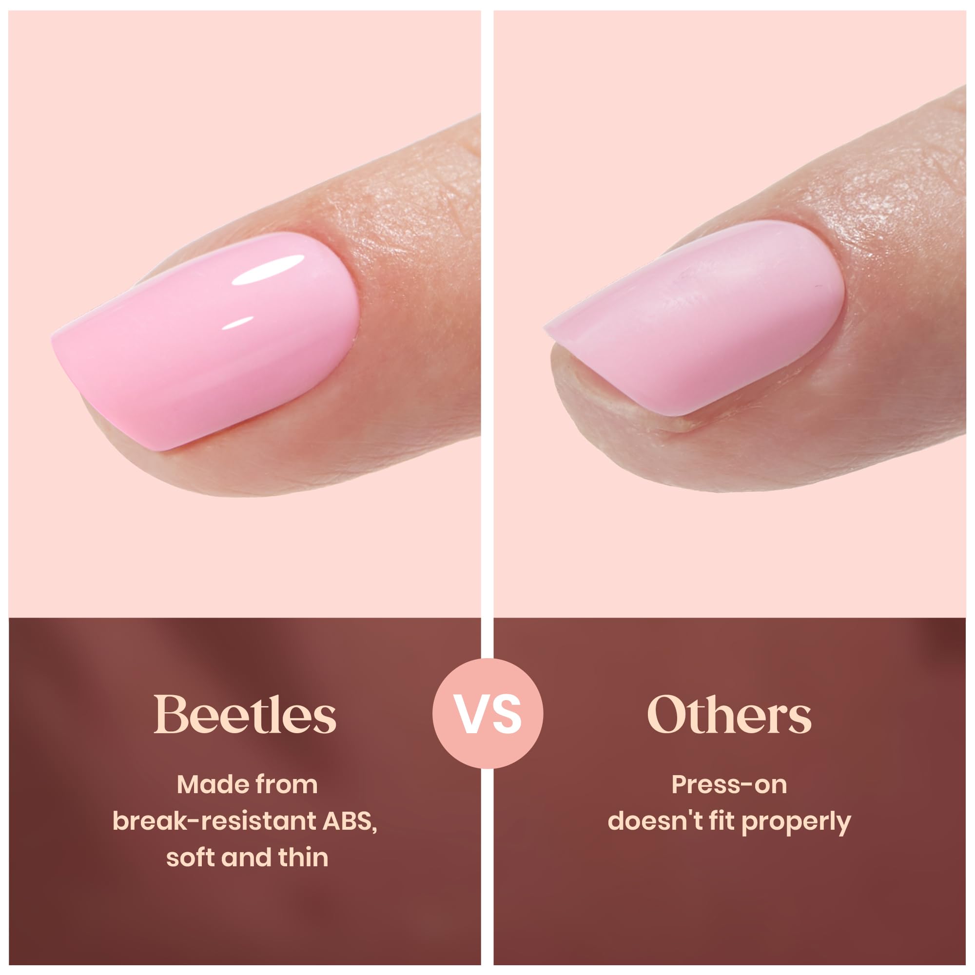 Beetles Press On Nails Prism Parade set for at home nail art sessions