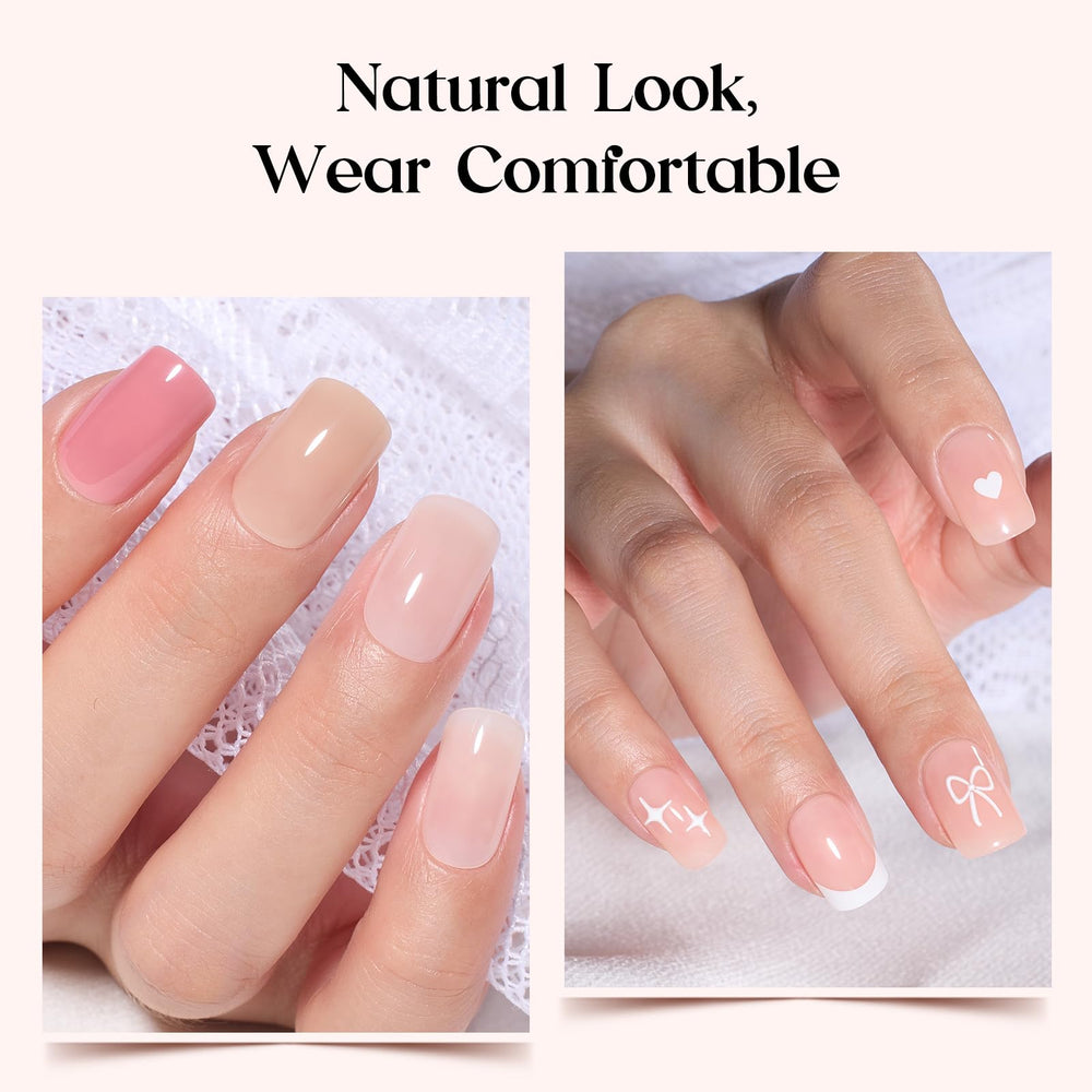 Beetles Press On Nails Glossy Glitter Colors offer versatile finishes for DIY nail art.