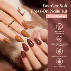 Beetles Press On Nails Prism Parade closeup of 24 color variants for versatile looks