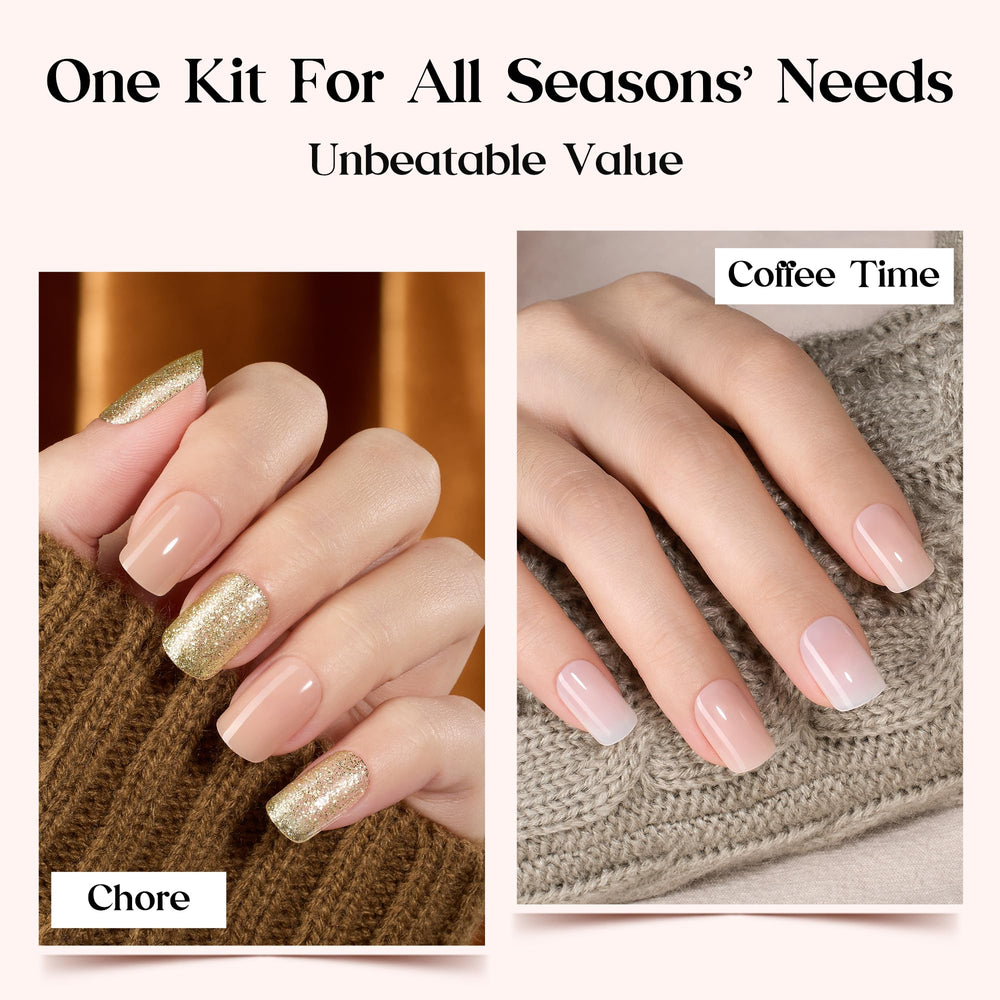 Beetles Press On Nails Kit adhesive tabs offer flexible, tool-free attachment.