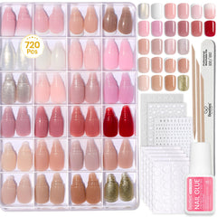 Beetles Press On Nails Kit Cream Drizzle ready for quick at-home manicures.
