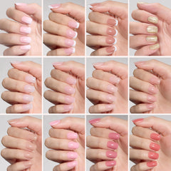 Beetles Press On Nails Kit short square nails show easy daily manicure options.