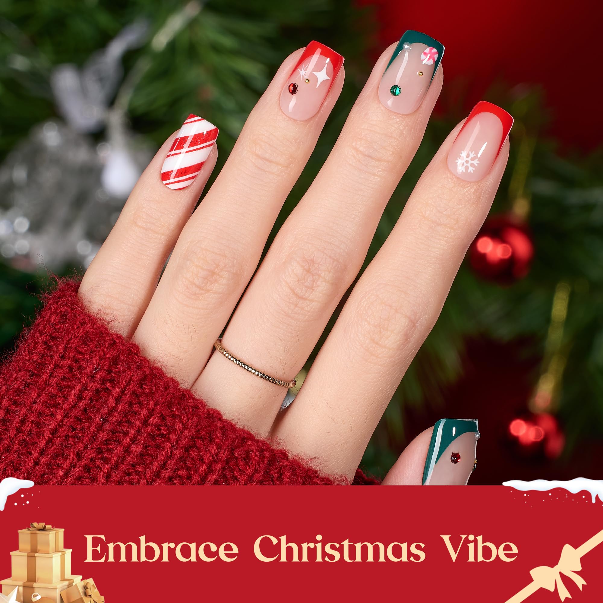 Beetles press-on nails seven-style set ready for DIY nail art and customization