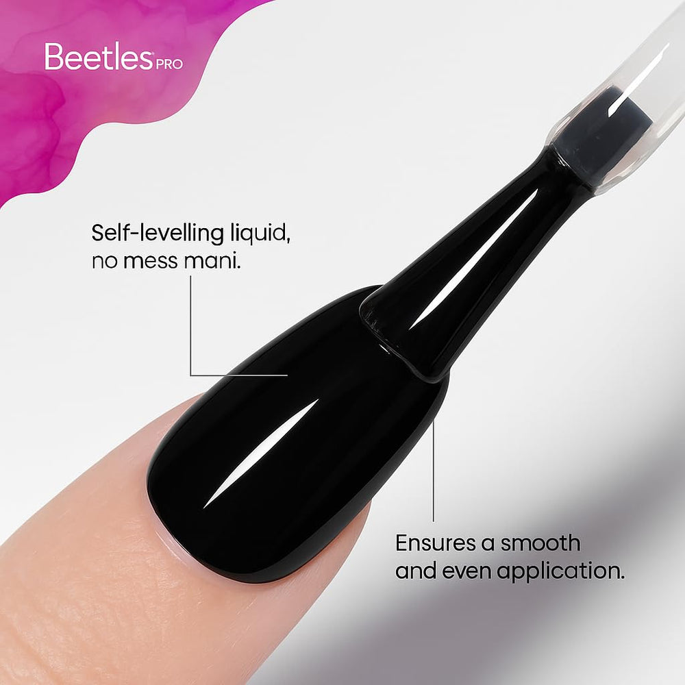 Beetles Pro Gel Top Coat cures in LED/UV within 60–90 seconds for efficient service