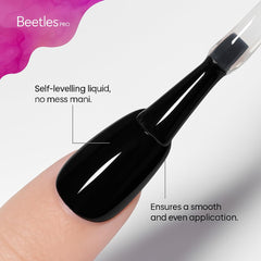 Beetles Pro Gel Top Coat cures in LED/UV within 60–90 seconds for efficient service