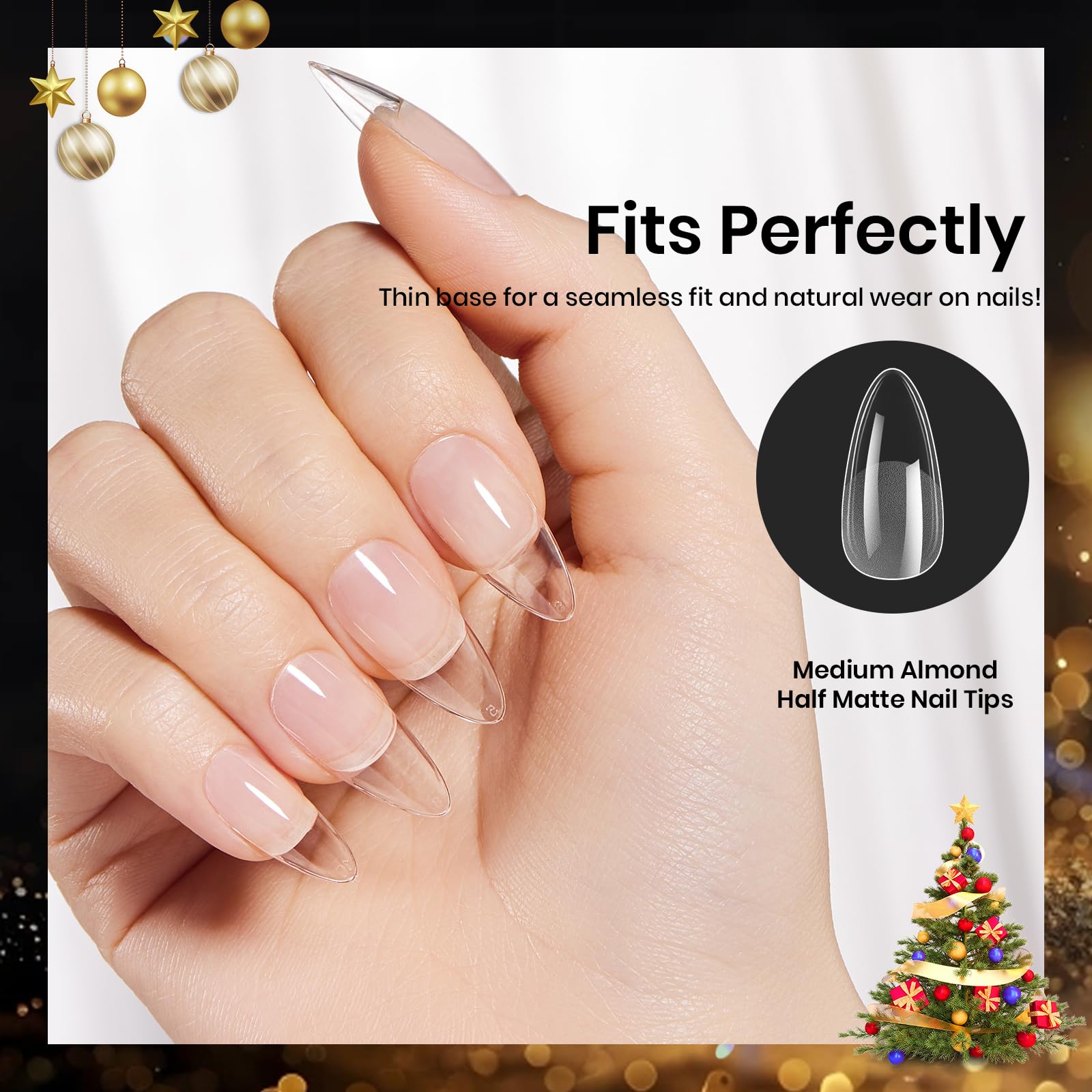 Beetles gel nail tips enable quick extensions and extended wear.
