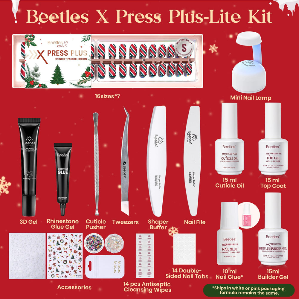 Beetles quick-dry glue tube demonstrates fast adhesion during press-on nail application