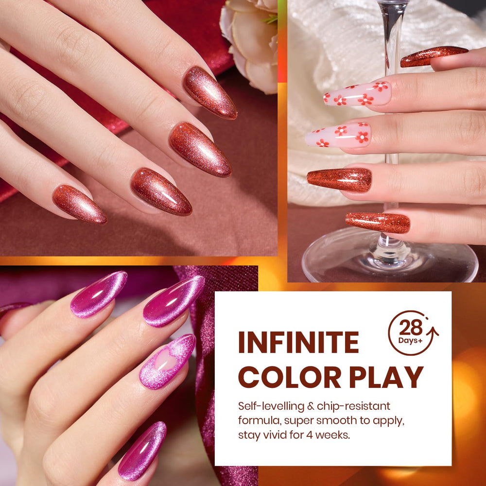Beetles Sheer Gel Nail Polish for translucent layering looks.
