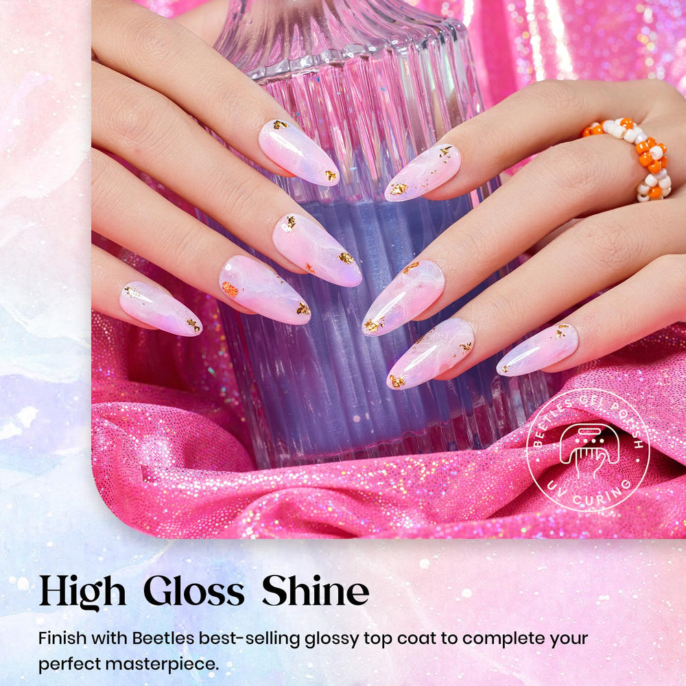 Beetles Shimmer Gel Nail Polish Set 7.5ml bottles ready for daily wear.