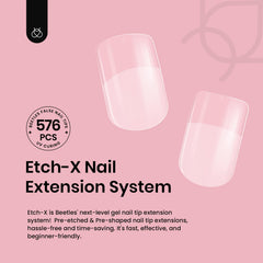 Beetles short square nail tips 12 sizes fit many finger shapes