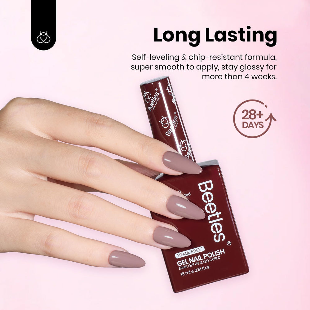 Beetles Gel Polish 6-shade set with glossy finish, ideal for long-lasting manicure results.