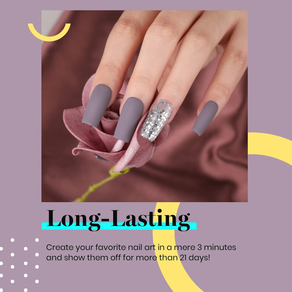 Beetles Stormwatch nail polish brush enabling precise, smooth application.