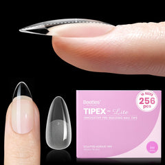 Beetles Tipex Lite almond-medium natural-fit tips for flat nails
