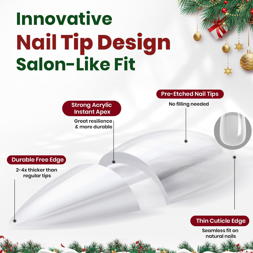 Beetles Tipex Lite 16 sizes ensure precise fit across nail beds