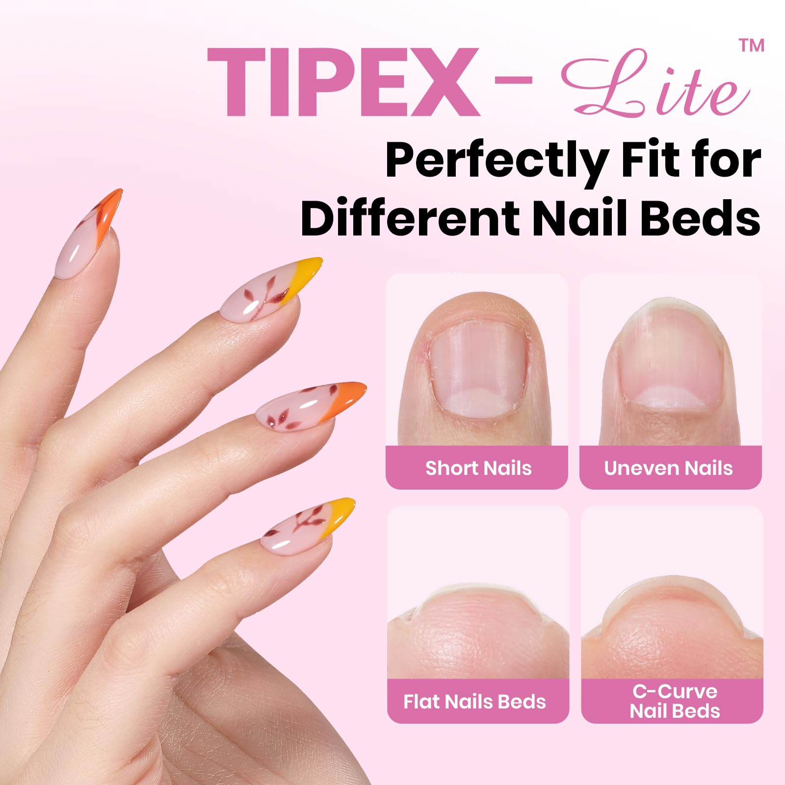 Beetles Tipex Lite built-in apex tips deliver strength for durable extensions