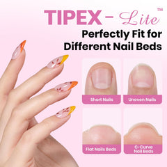 Beetles Tipex Lite built-in apex tips deliver strength for durable extensions