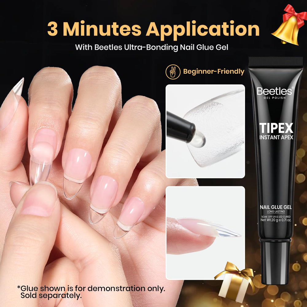 Beetles Tipex Lite tips for flat nails and natural nail beds