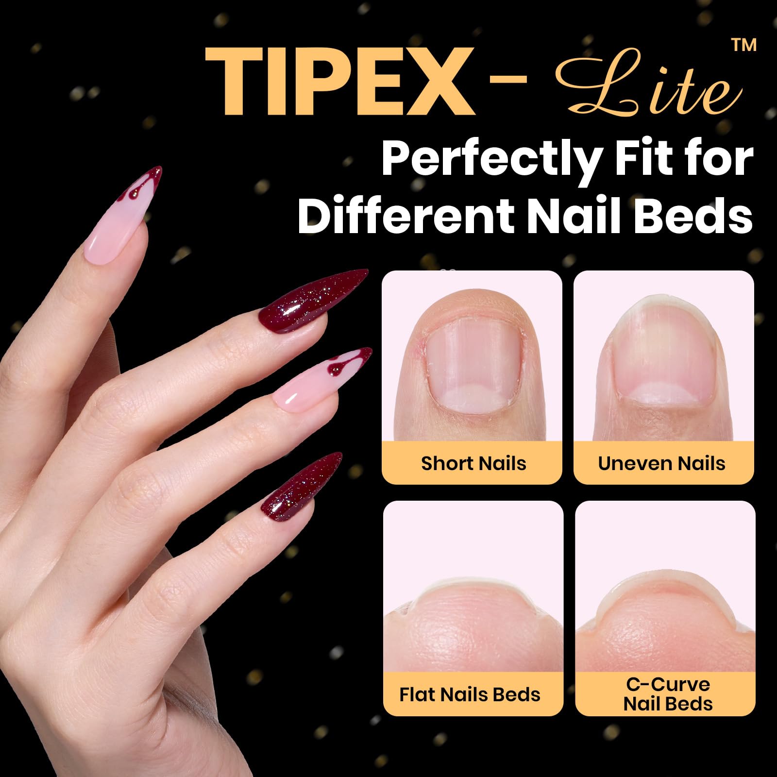 Beetles Tipex Lite apex tips provide a built-in apex for fast shaping