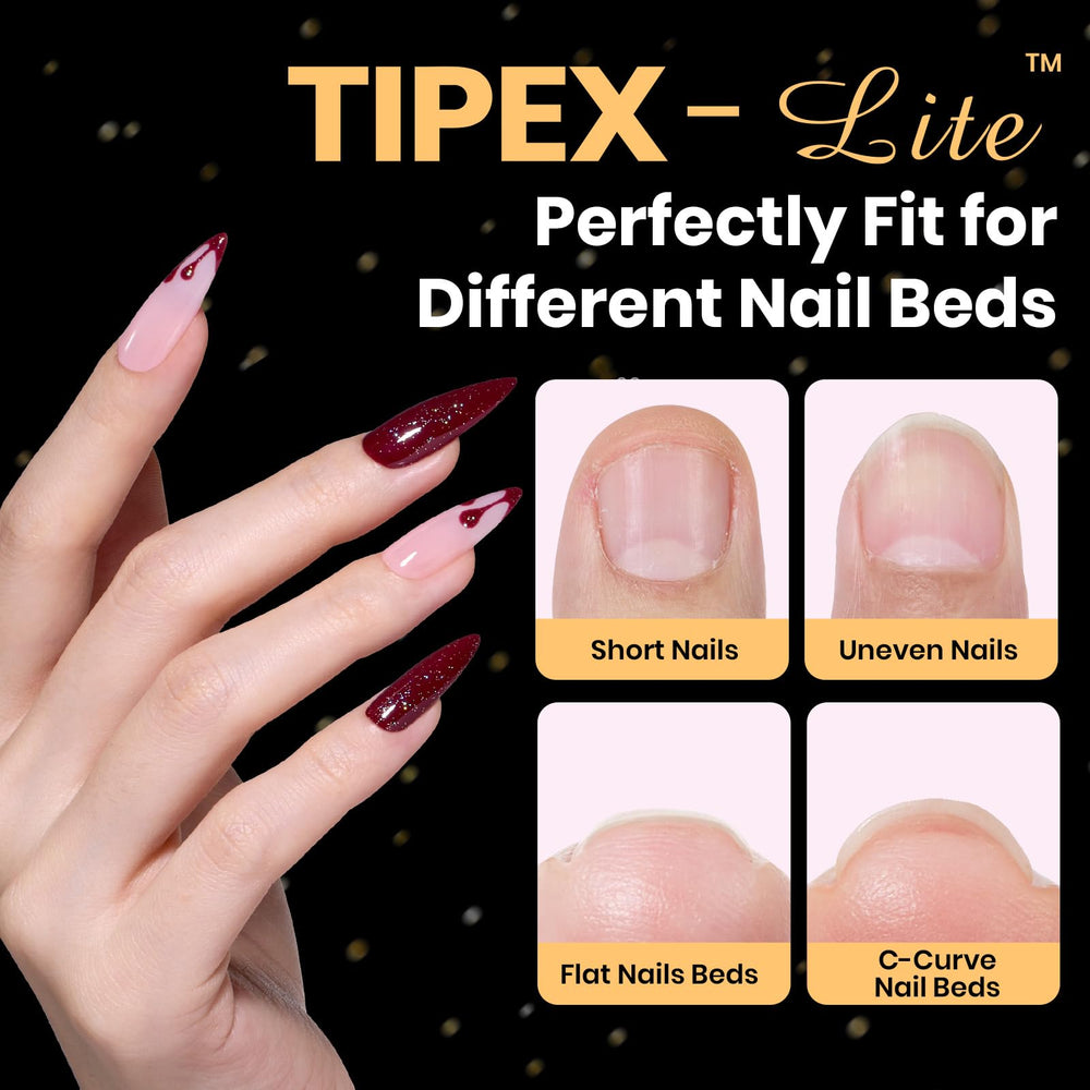 Beetles Tipex Lite apex tips provide a built-in apex for fast shaping