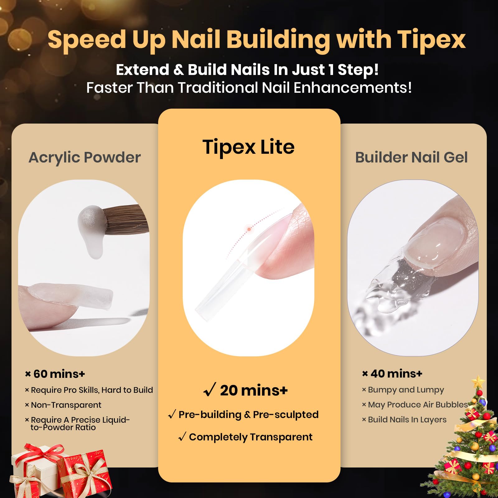 Beetles Tipex Lite beginner-friendly pre-shaped tips for easy sets