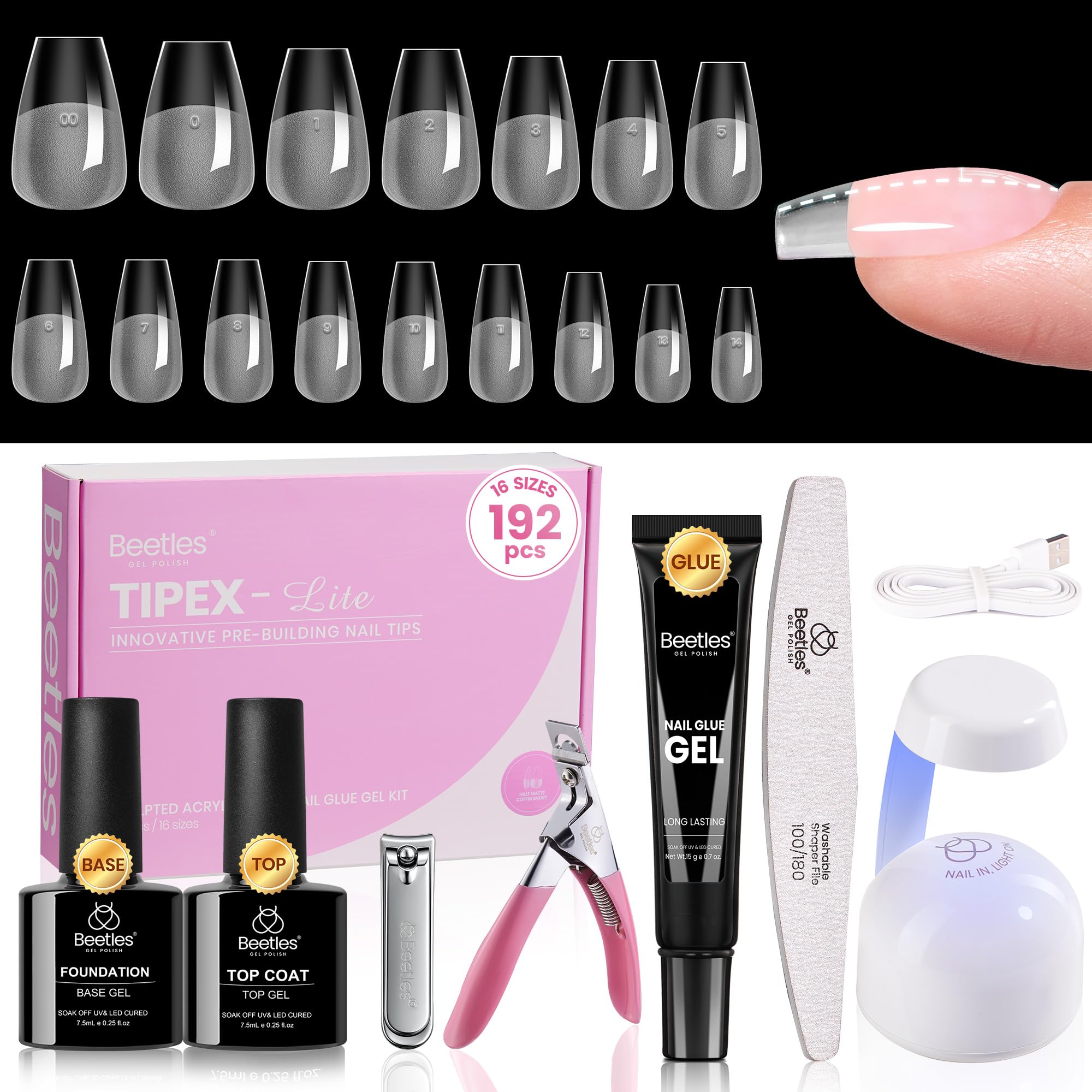 beetles Gel Polish front packaging showing kit contents for easy at-home use