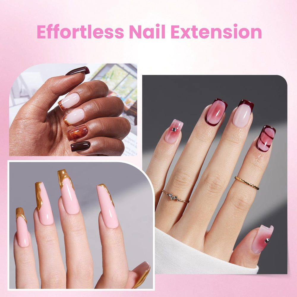 Beetles Tipex Lite natural-fit nails blend with your bed for seamless look