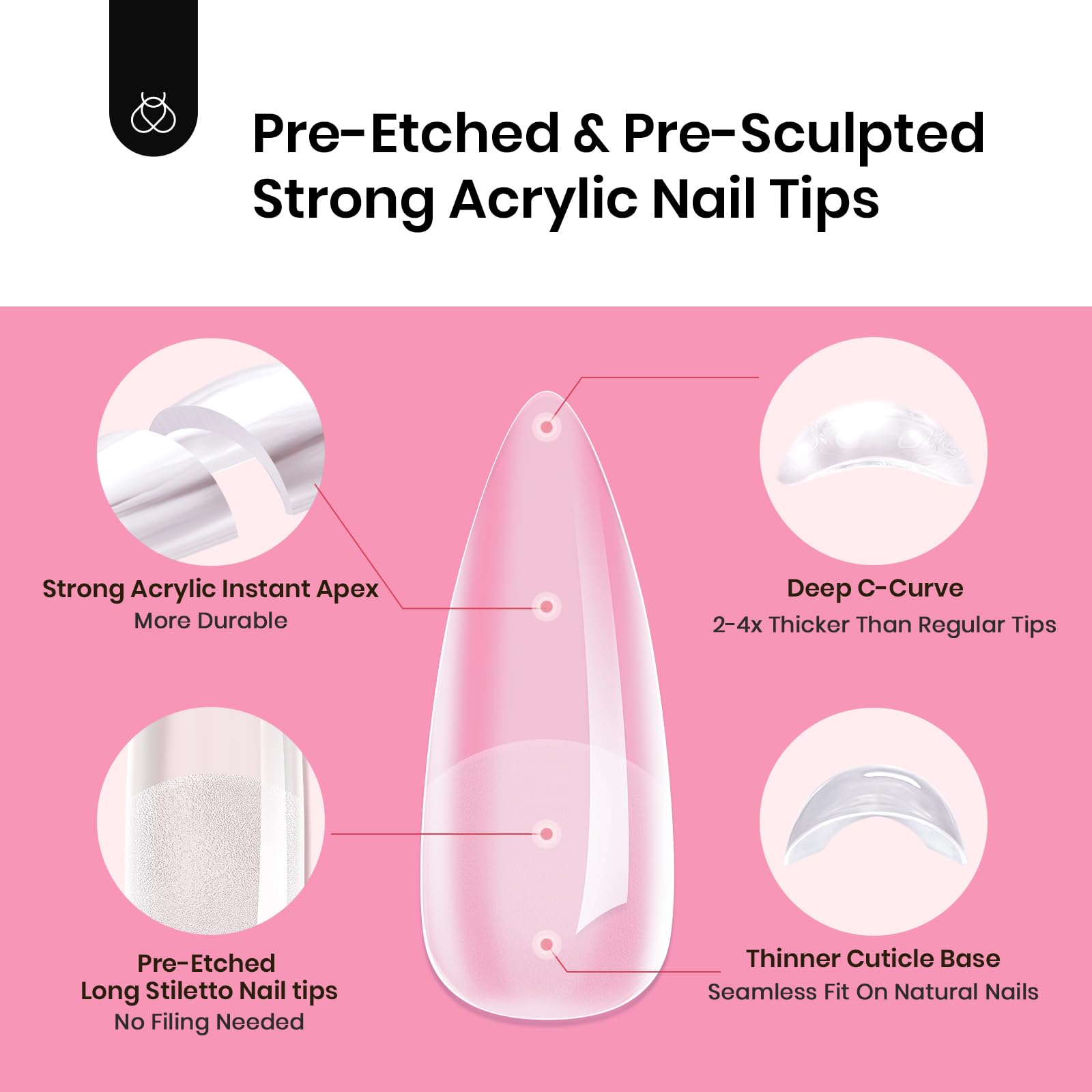 Beetles Tipex nail file included for shaping and prep in-kit.