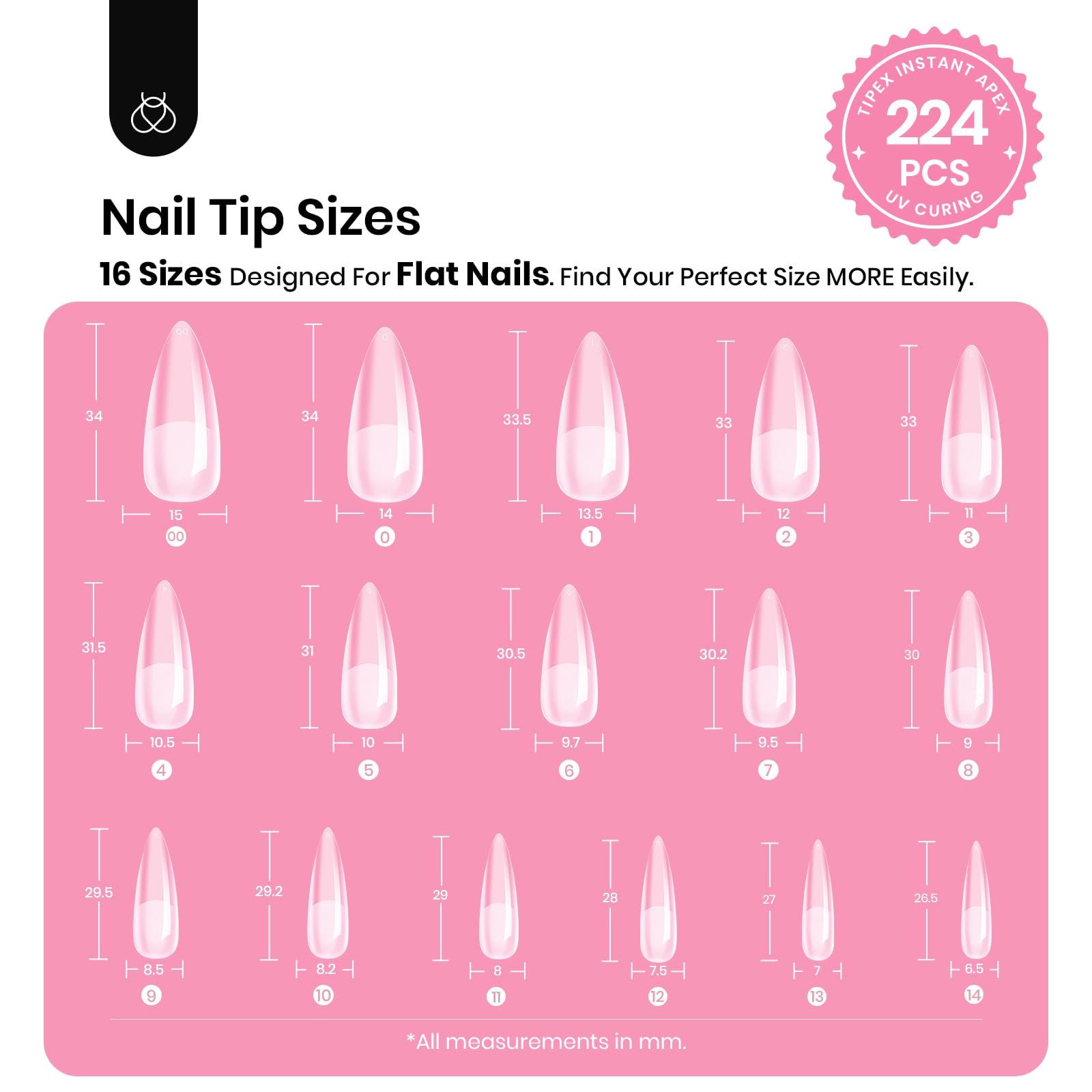 Beetles Tipex solid nail glue squeeze tube enables clean, mess-free application.