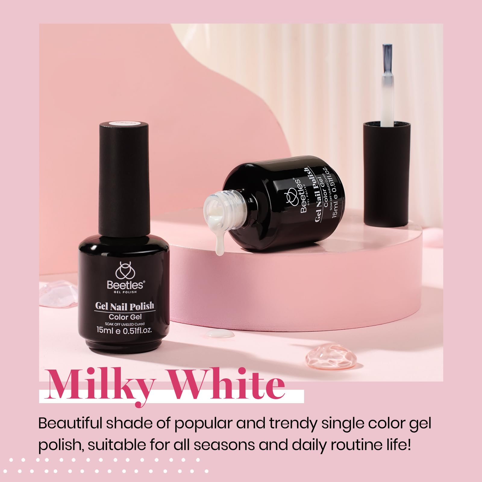 Beetles two-pack jelly gel polish bottles display versatile translucent color duo.