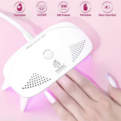 Beetles Gel Polish UV Nail Lamp with one-button control for simple 90-second cures.