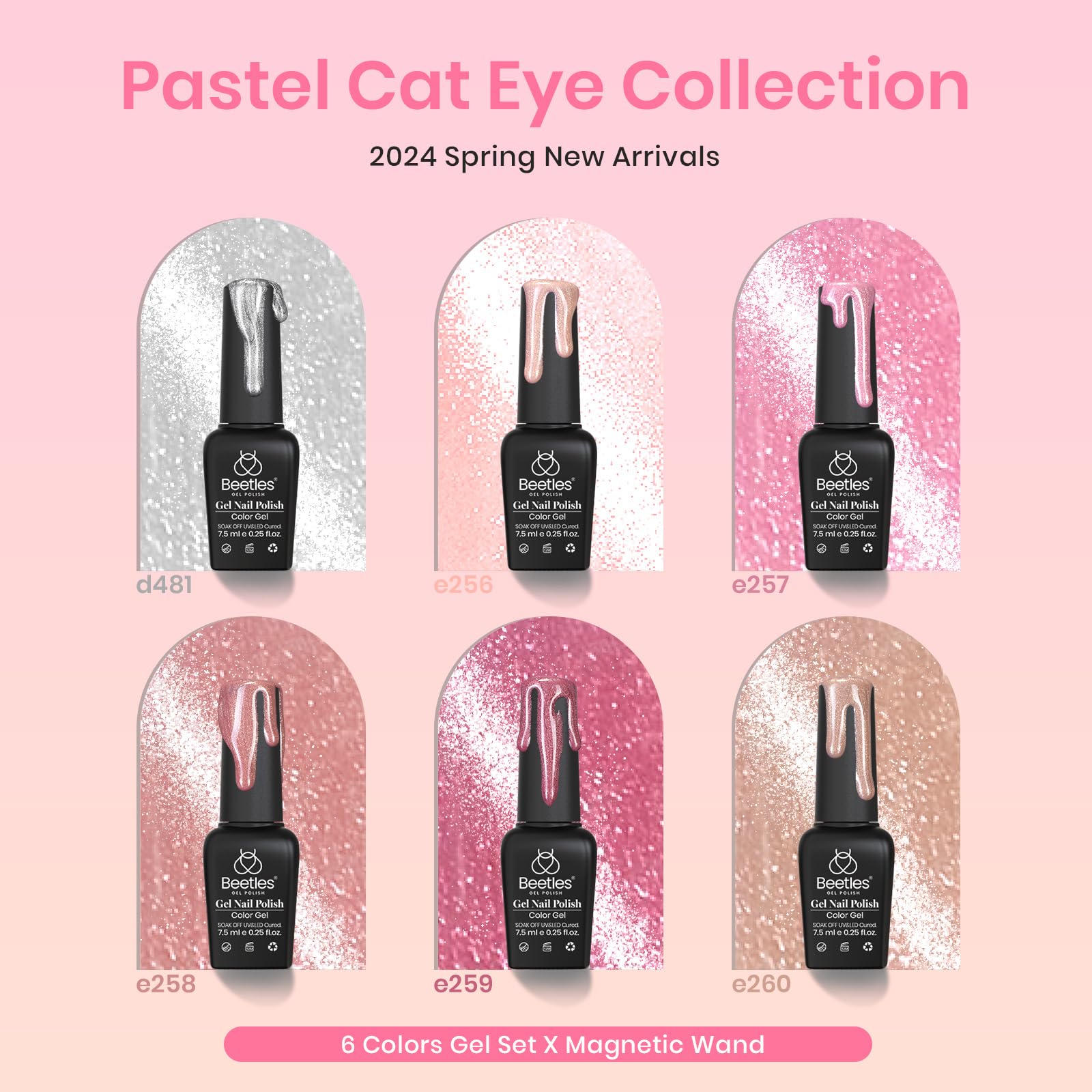 Beetles Velvet Cat Eye nails provide a sophisticated fall/winter look.