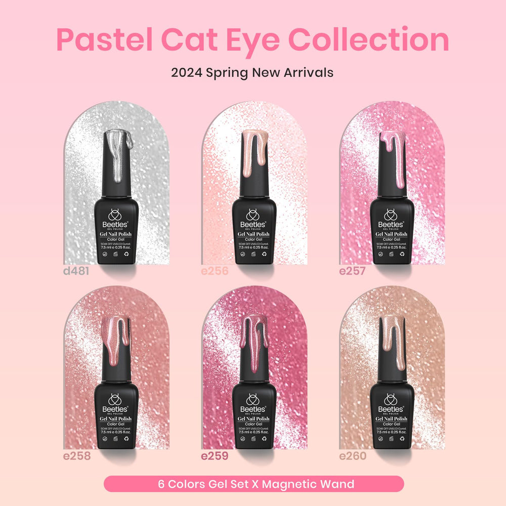 Beetles Velvet Cat Eye nails provide a sophisticated fall/winter look.
