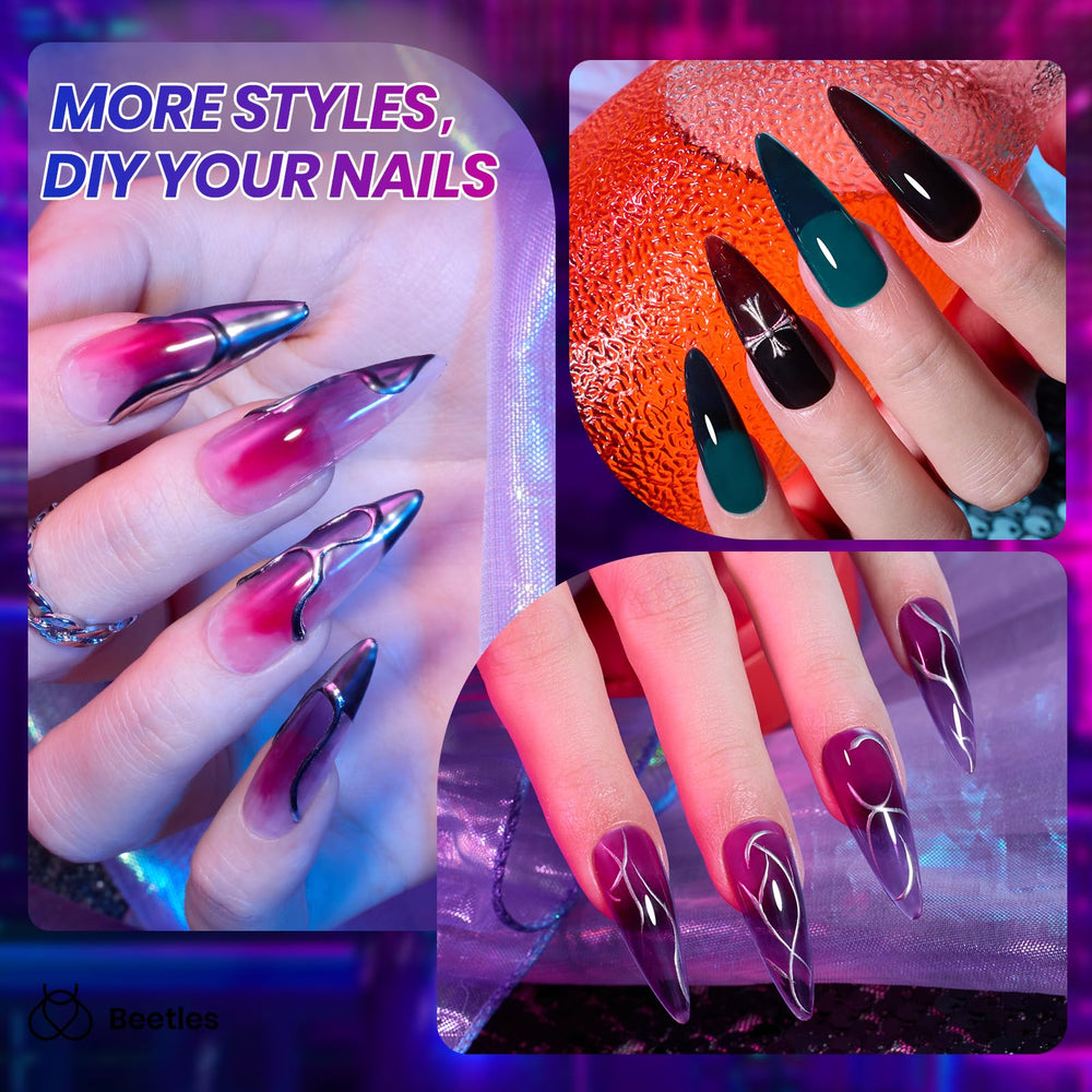 Beetles Vivid Noel green bottle—festive jelly shade for fresh holiday looks.