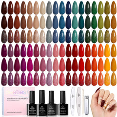 Beetles Waltz of Leaves collection box shows the complete winter gel polish set for gifting and at-home use.
