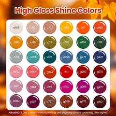 Beetles Waltz of Leaves swatches display the brown to blue winter color range for nails.