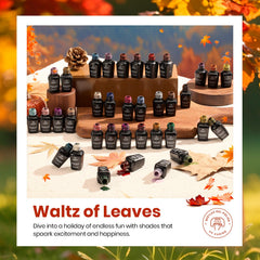 Beetles Waltz mini 5ml gel bottles ready for at-home manicures and layering.
