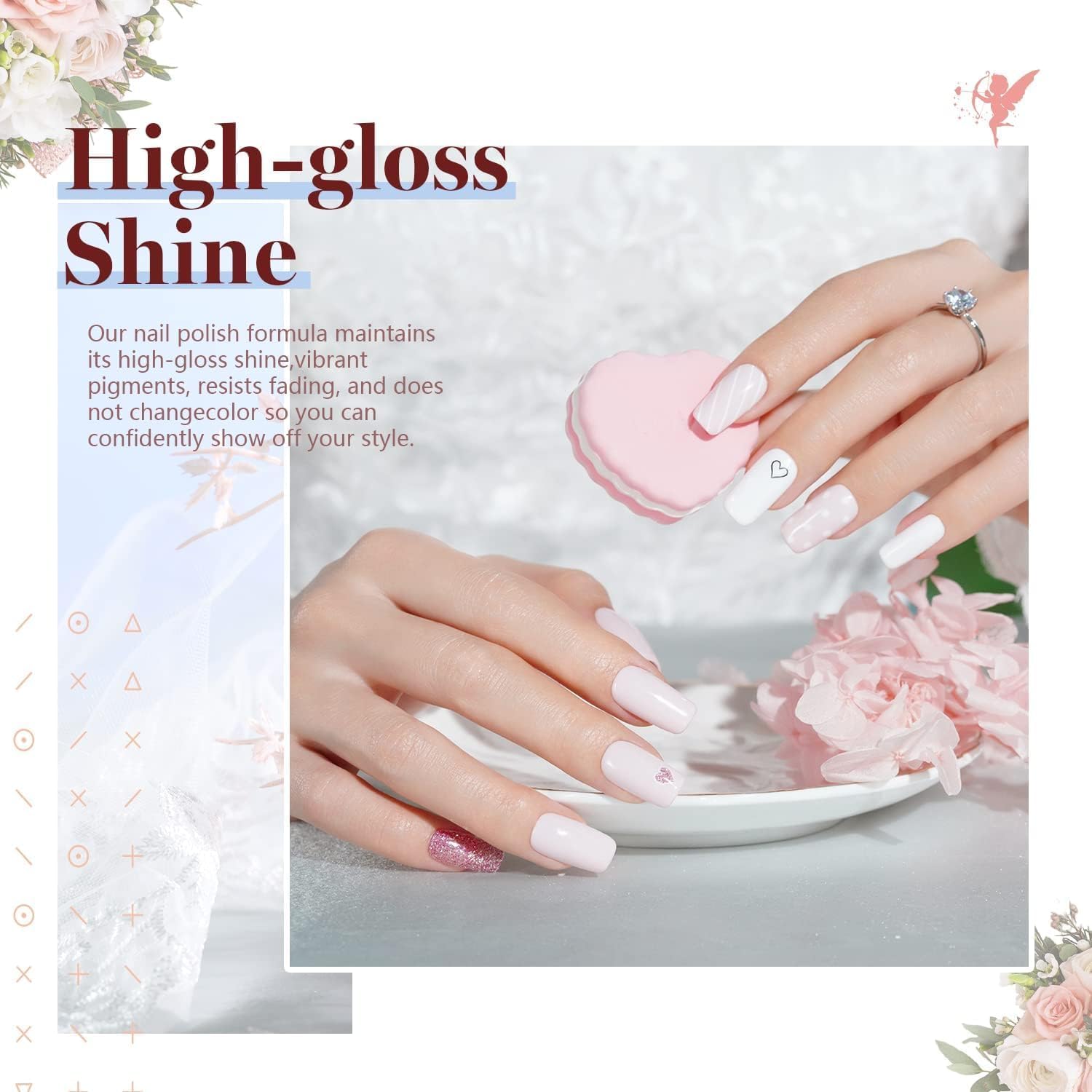 Beetles Wedding Gel Nail Polish Set mauve swatch for subtle everyday elegance.