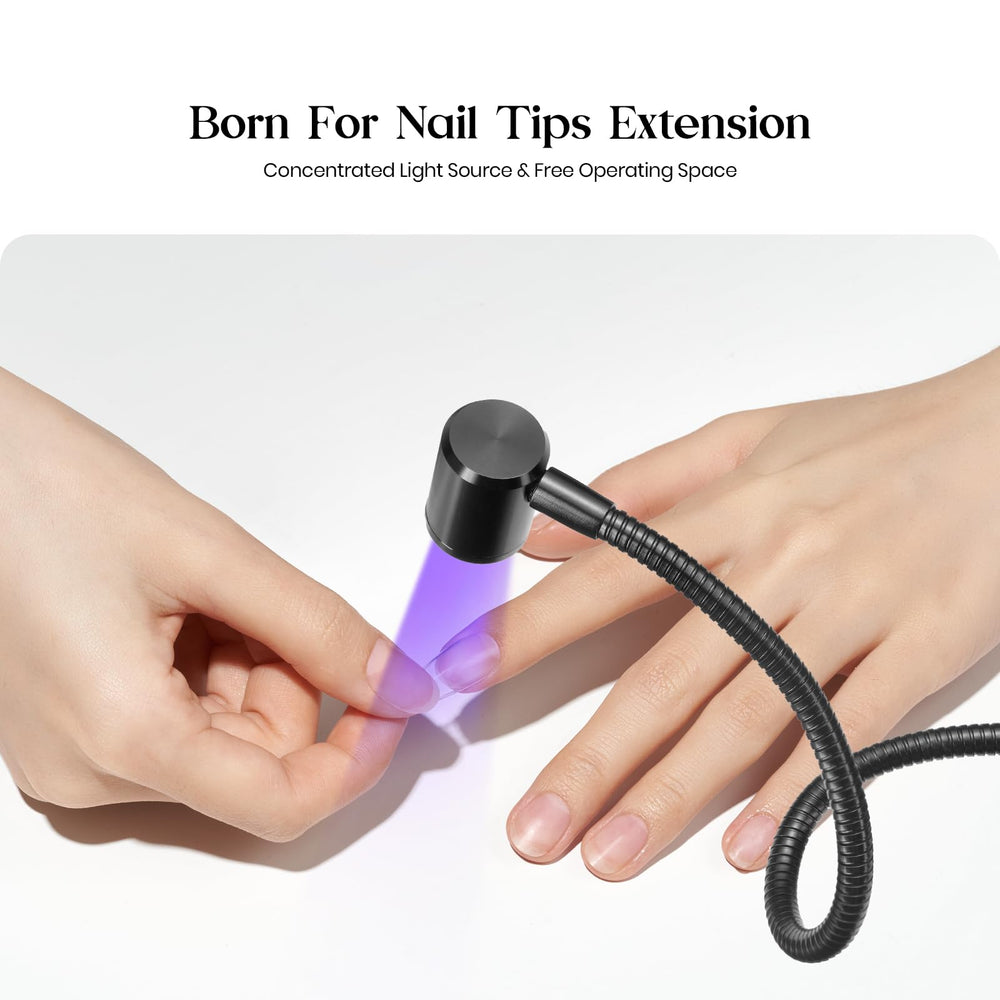 Beetles wide opening nail dryer base clip - supports various nail sizes.