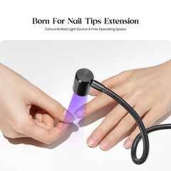 Beetles wide opening nail dryer base clip - supports various nail sizes.