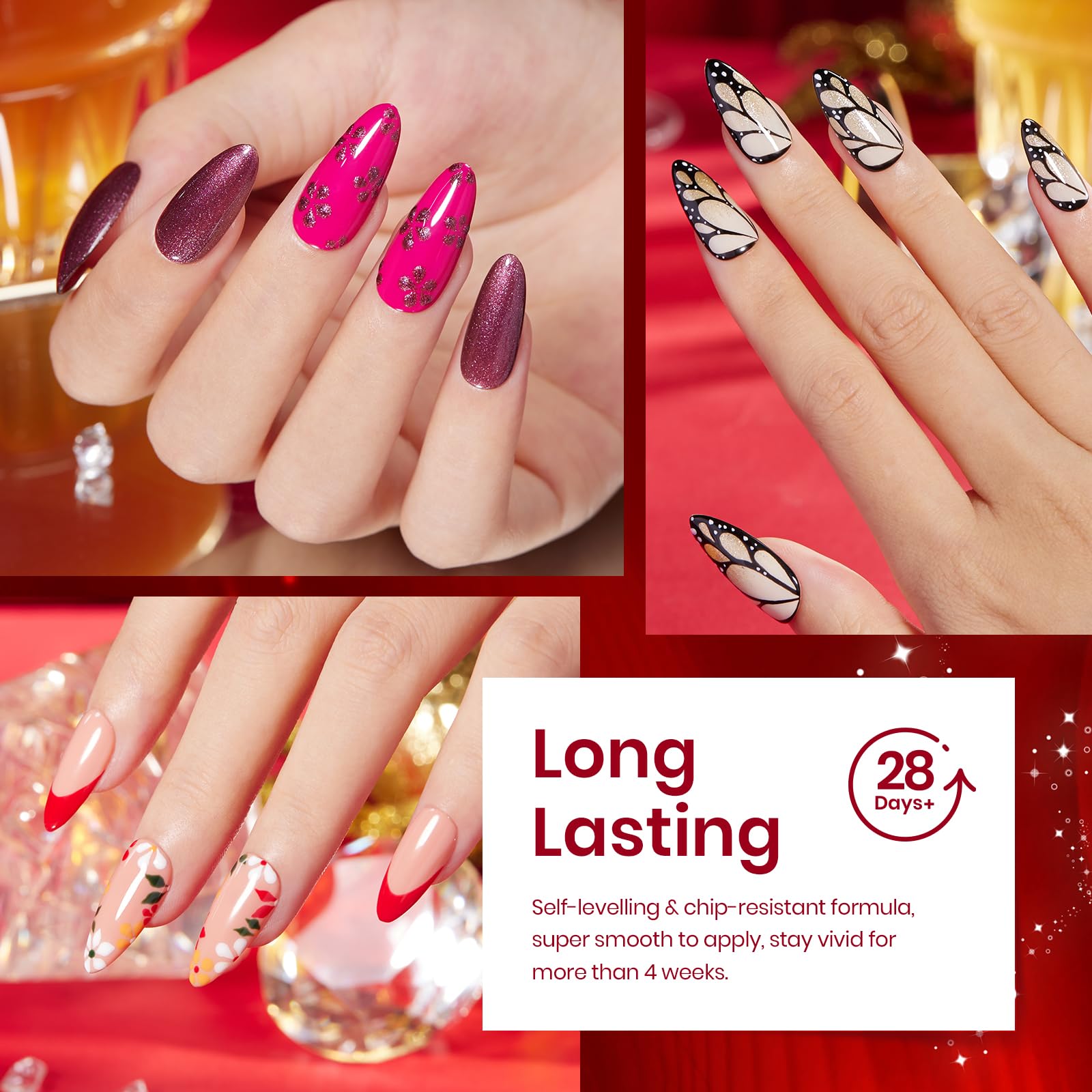 Beetles Winter Gel Nail Kit DIY at home for creative nail designs