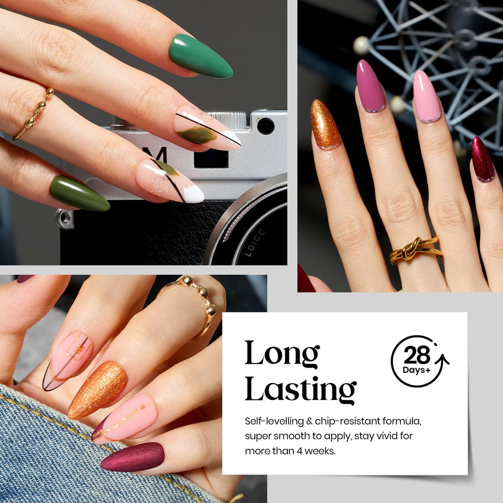 Beetles Winter Gel Nail Polish Glitter Colors capture sparkling accents for statement nails.