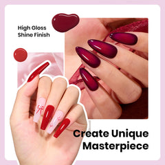 Beetles Winter Gel Nail Polish Set brown bottle delivers earthy tones for classy nails.
