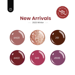 Beetles Winter Gel Nail Polish Set burgundy shade for a deep, salon-ready finish