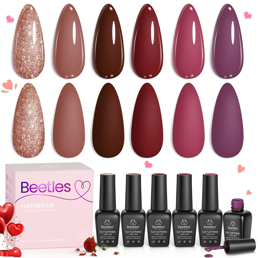 Beetles Winter Gel Nail Polish Set soak-off formula for easy removal