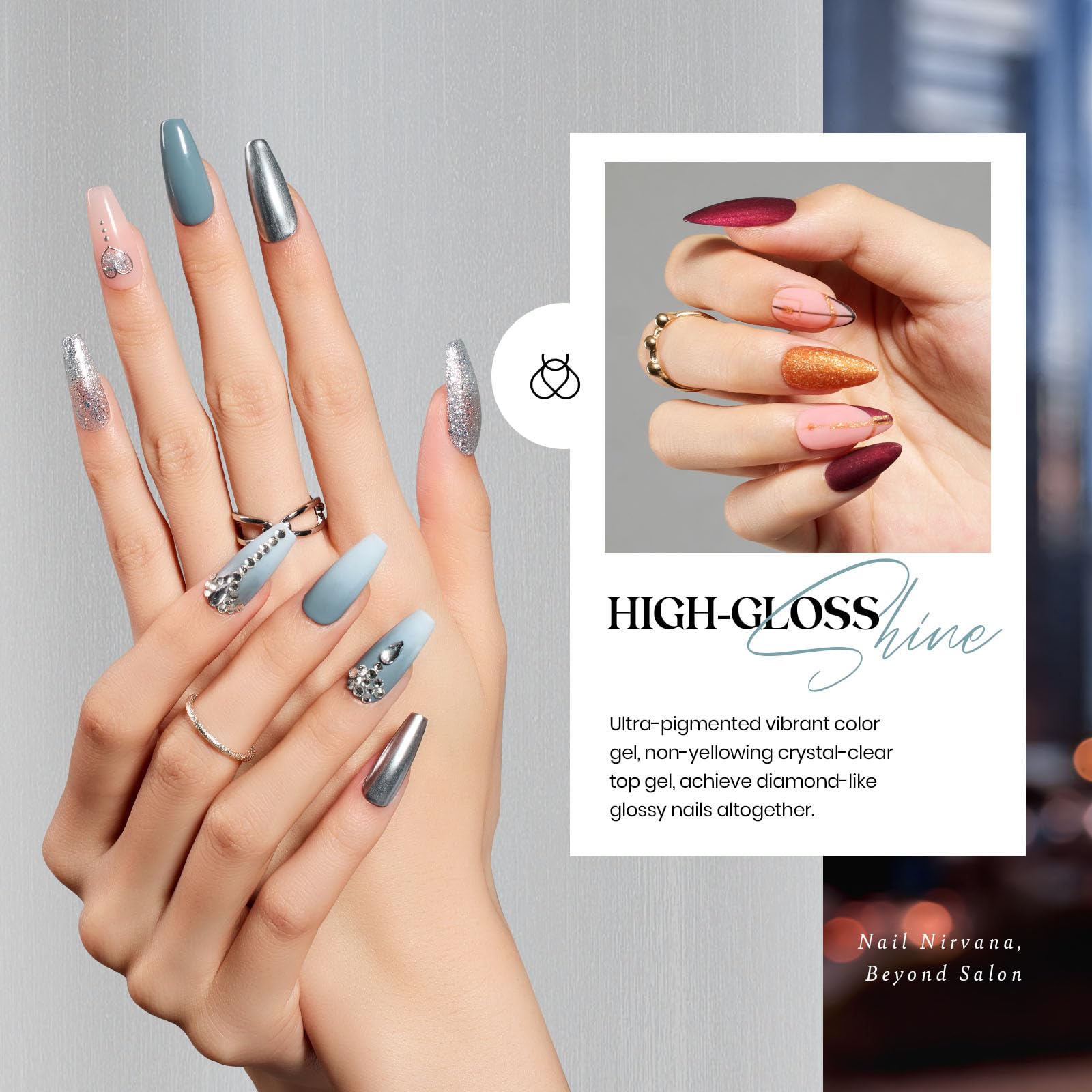Beetles Winter Gel Nail Polish Top Coats image showcases glossy and matte finishes.