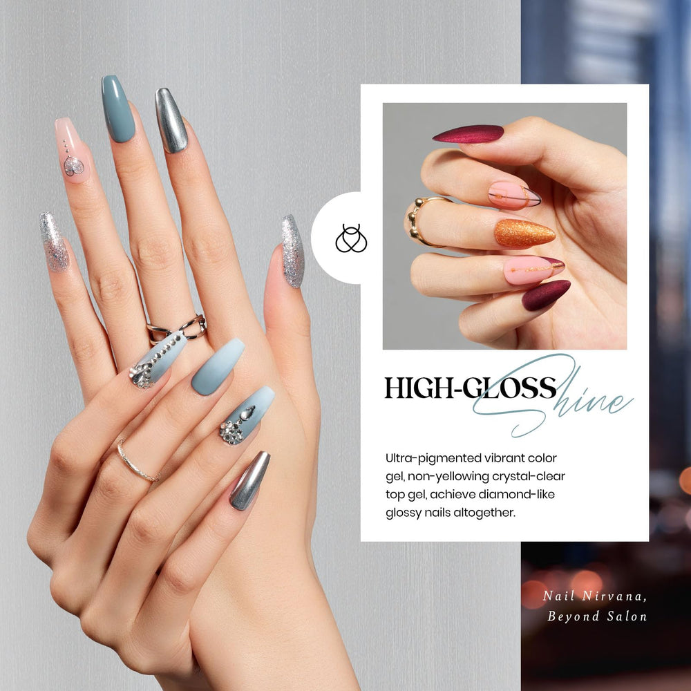 Beetles Winter Gel Nail Polish Top Coats image showcases glossy and matte finishes.