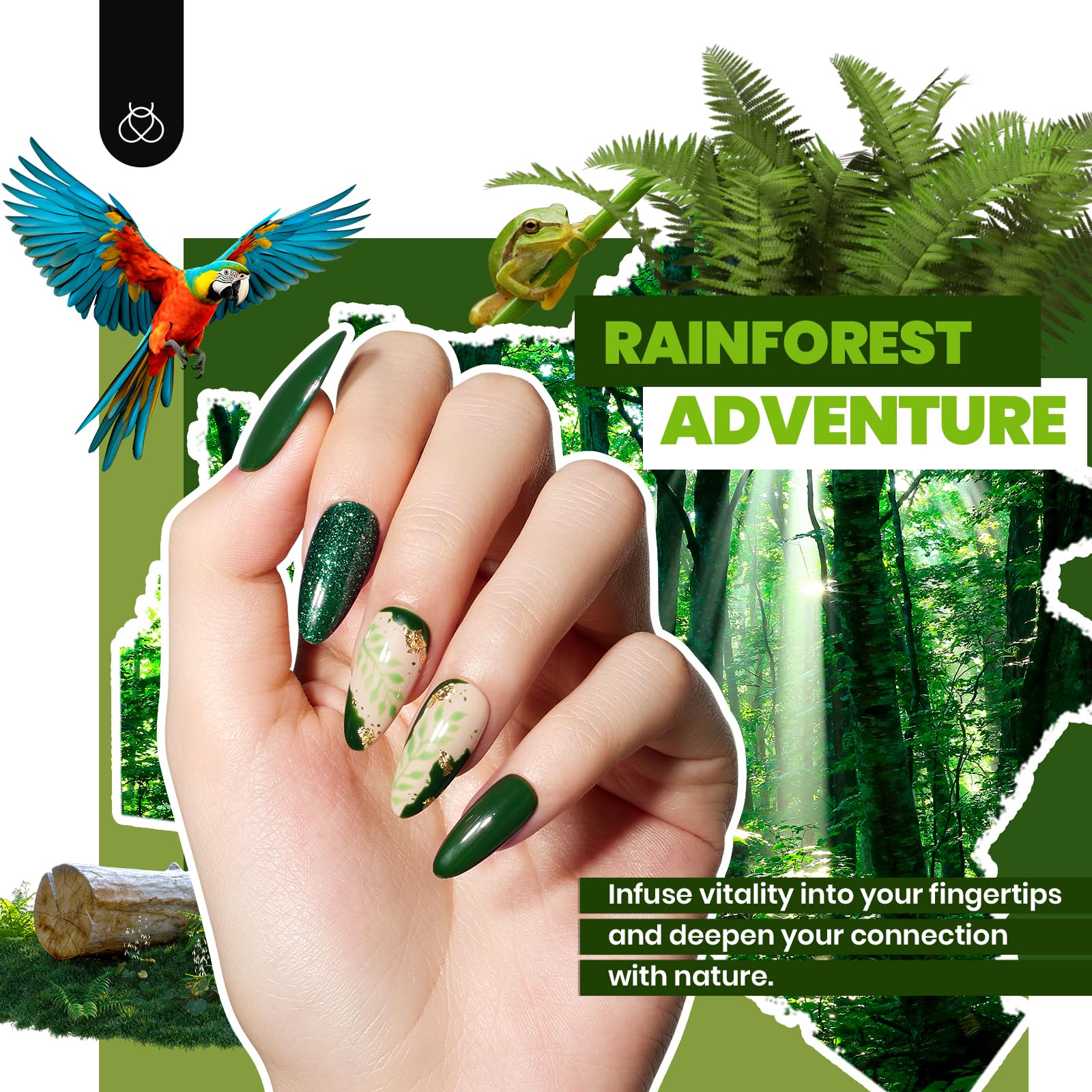 Beetles Winter Gel Polish Kit application shot showcasing professional-like home manicure.