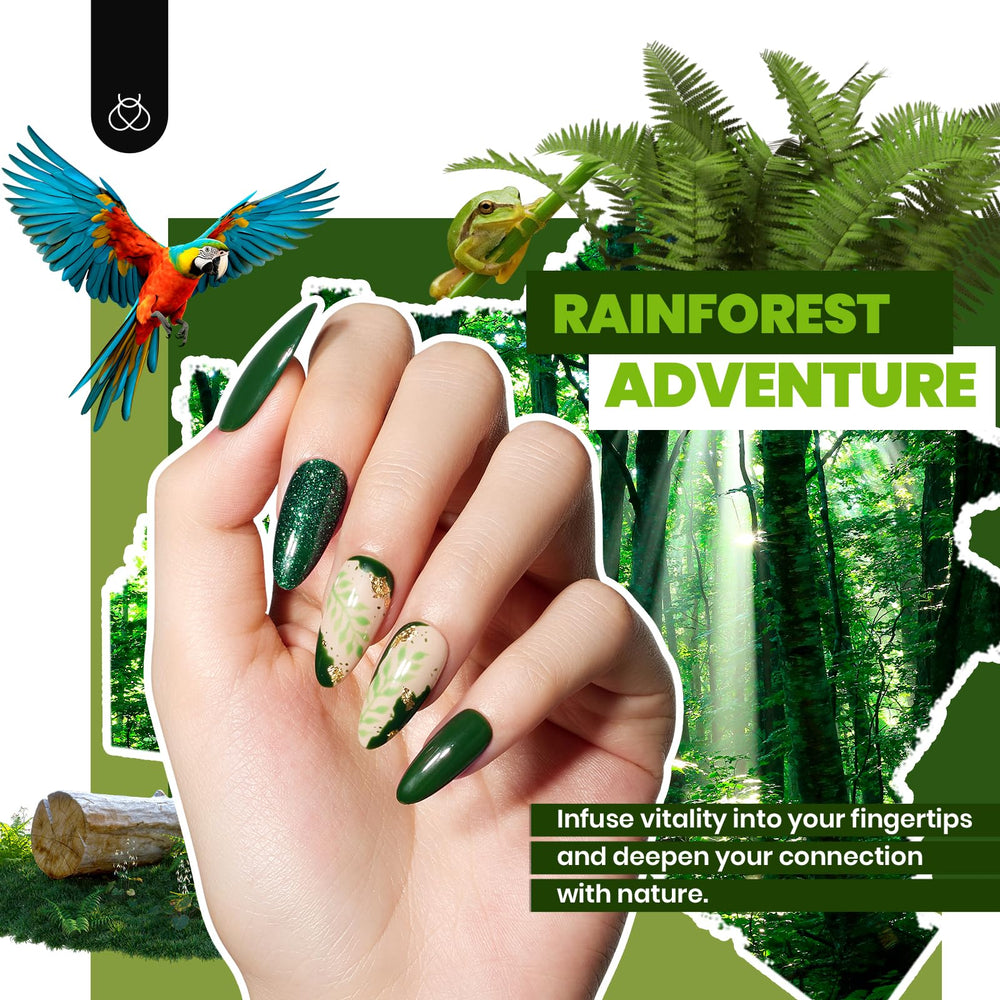 Beetles Winter Gel Polish Kit application shot showcasing professional-like home manicure.